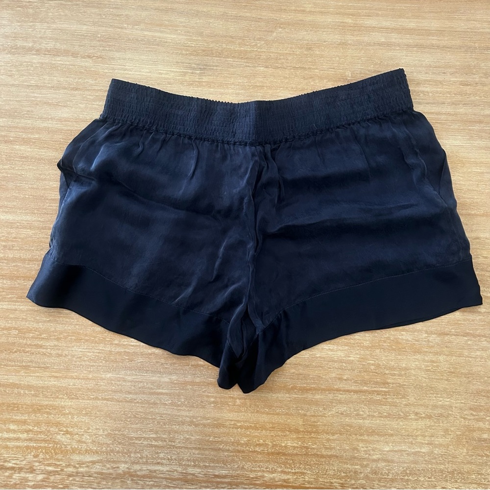 Calypso St. Barth Navy Blue Silk Shorts | Small | NWOT